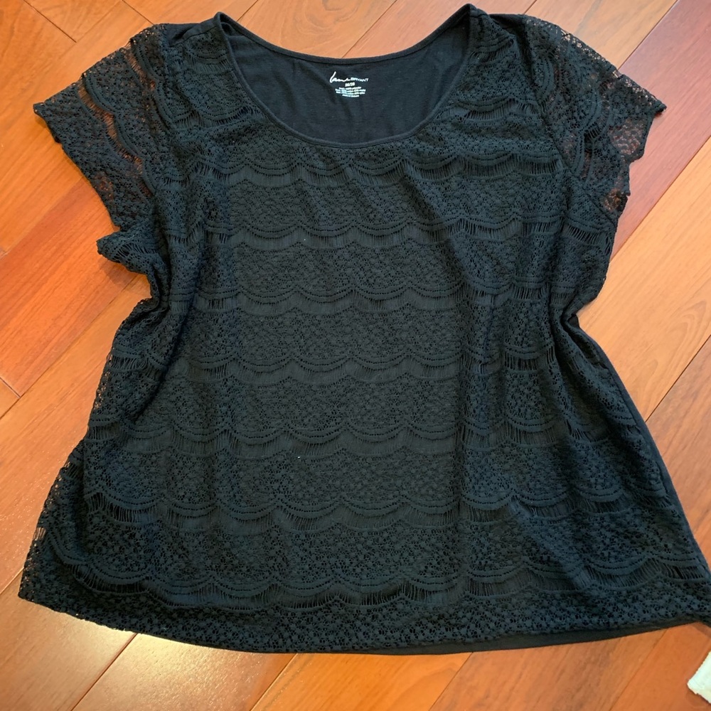 Lane Bryant Lace Detail Shirt